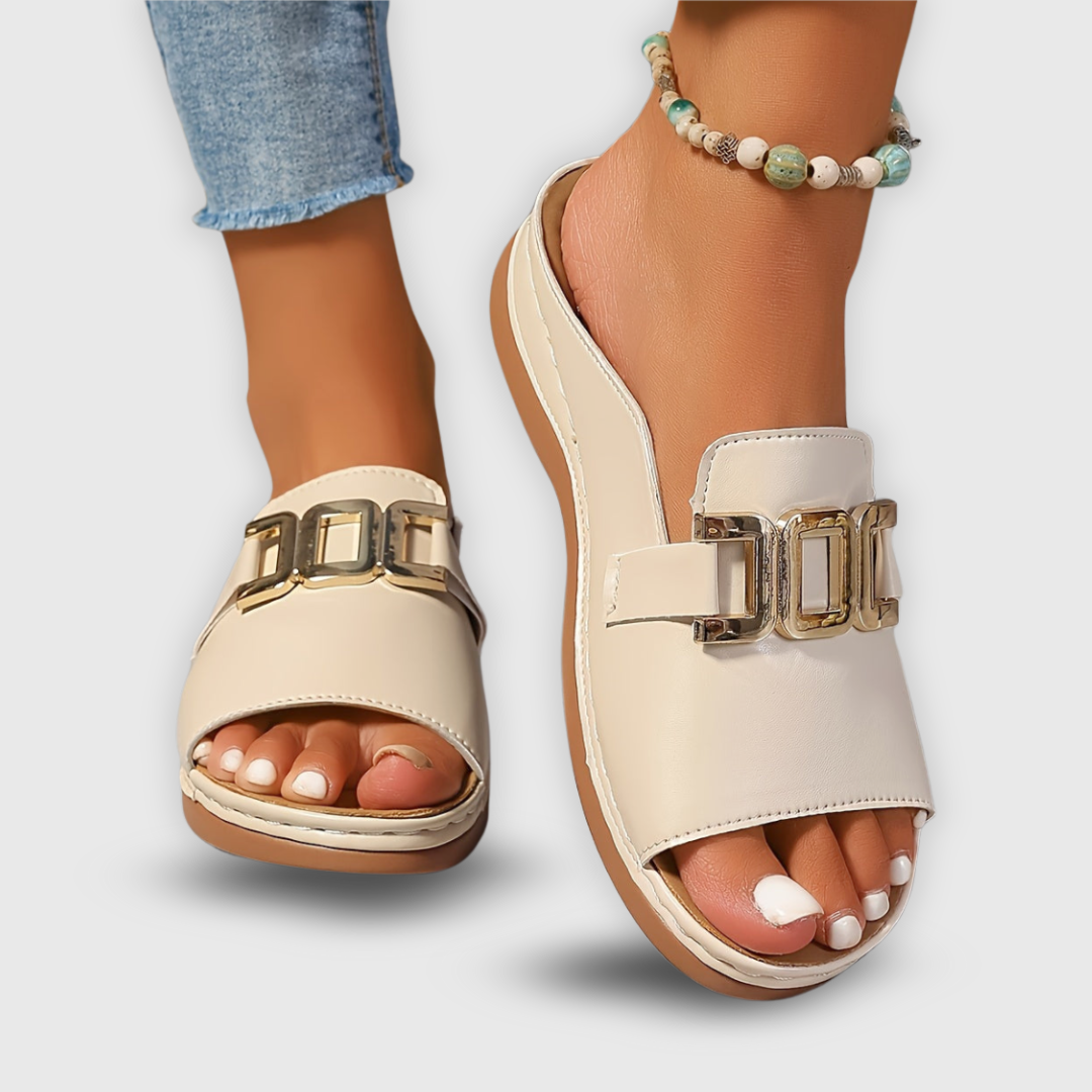 Jennifer | Stylish Chain Slip-Ons