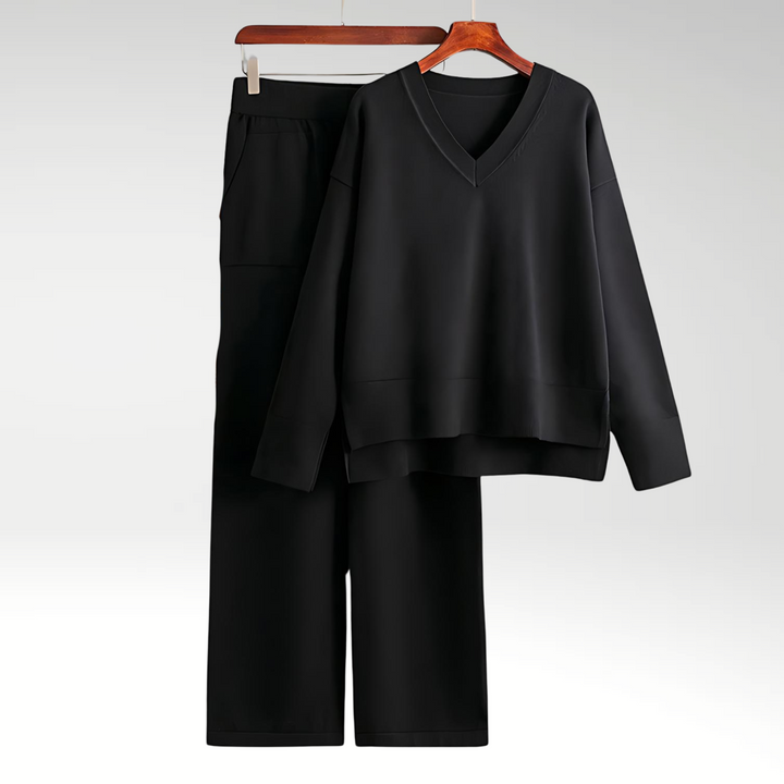 Emily | Luxe V-Neck Two-Piece Set