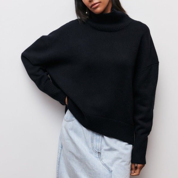 AVERY - ELEVATED NECK PULLOVER