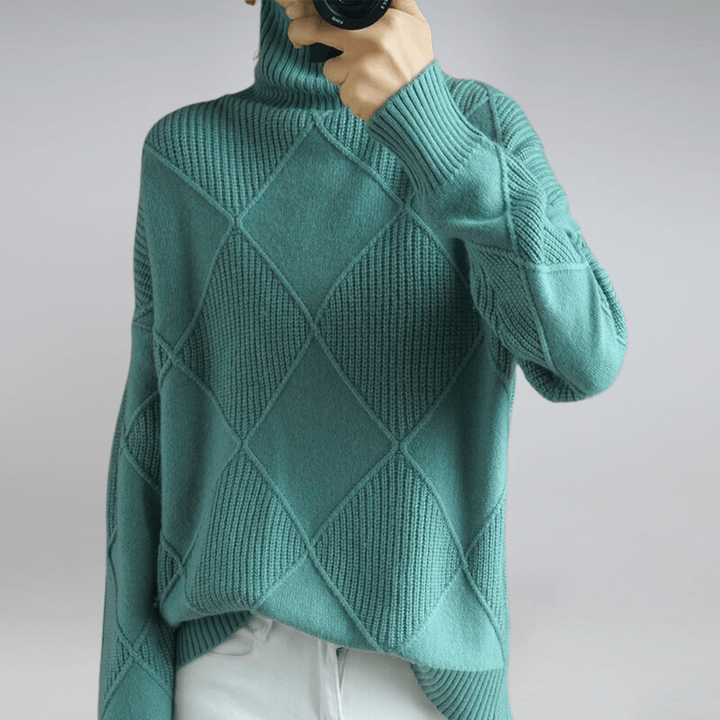 ISABELLE – ELEGANT TURTLENECK SWEATER FOR DAILY STYLE